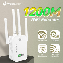 跨境热销大功率双频1200M WiFi中继器WiFi信号放大器无线中继器