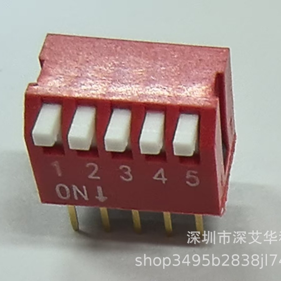 韩国韩国进口拨动开关SMQP-05R-TP代替NDPL-05V DIPAPEM E-SWITCH