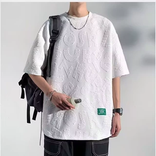 潮牌重磅夏季短袖T恤男潮牌2026新款宽松男装体恤半袖纯色打底衫