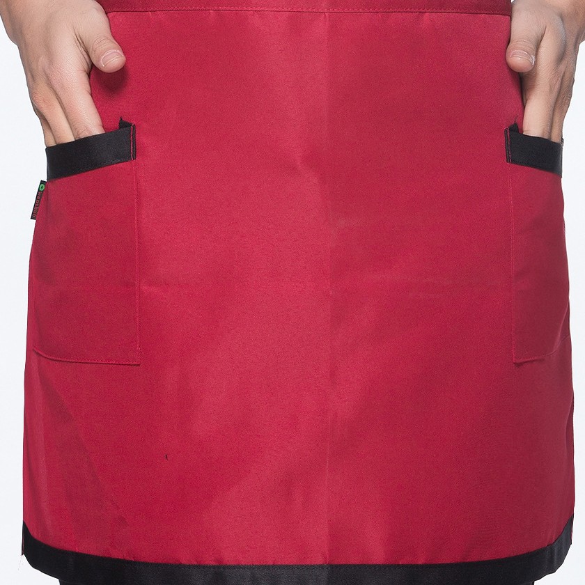 Delantal de Chef, Delantal Corto Unisex para Cocina de Hotel, Cafetería, Camarero, Elegante, Sin Mangas, en Existencia