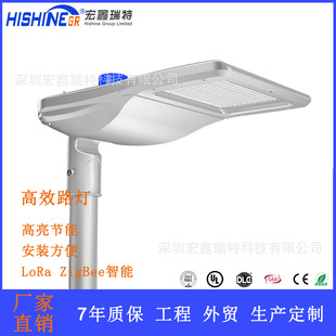 LED street lamp villa community high pole lamp with microwave induction lighting 100W street lamp duck tongue shape street lamp