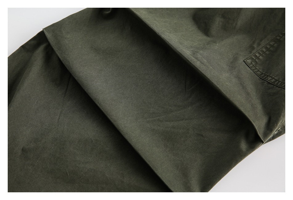 OUSWE China-Chic gewaschene gebrauchte Overalls Herren lockere und vielseitige gerade Freizeithose Deckhose RK67_voghion.com