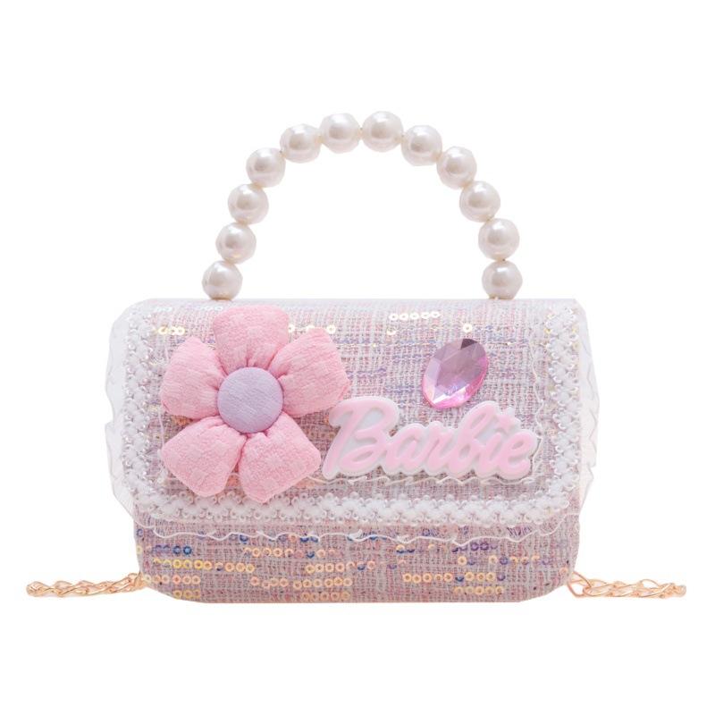 Bolso de los nuevos niños al por mayor bolso de princesa Linda pequeña flor arco accesorios bolsa versátil bolsa de mensajero de las muchachas