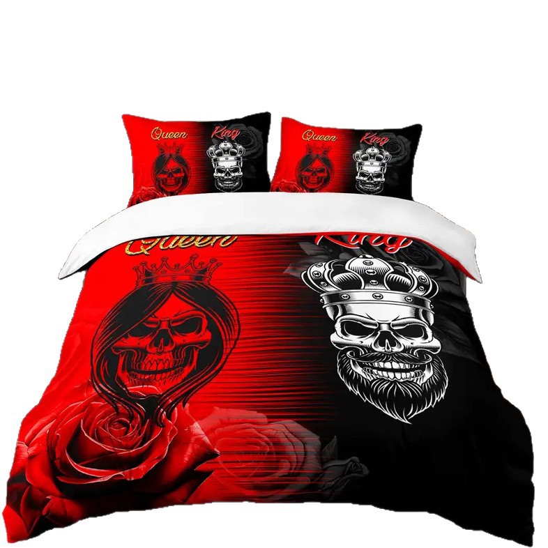 TEMU / JIT transfronterizo ropa de cama cubierta colchón conjunto de impresión digital 3D se puede ajustar