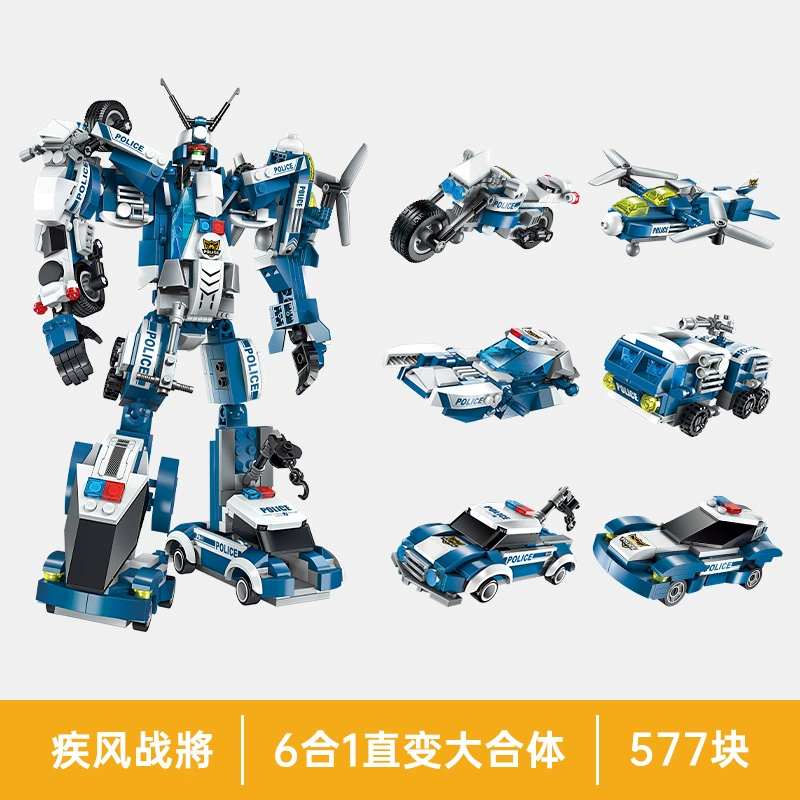 Конструктор Lego transformer Shijang 4‑в‑1 робот→динозавр, комбинированный набор, 475–534 шт.