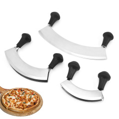 Stainless steel double-edged pizza cutter, household vanilla pasta cutter, candy cane cutter, kitchen practical tool