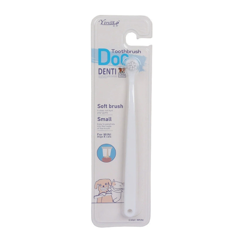 cepillo de dientes para mascotas cepillo de dientes para perros gatos herramientas de limpieza oral cepillo de dientes de nylon fabricantes al por mayor