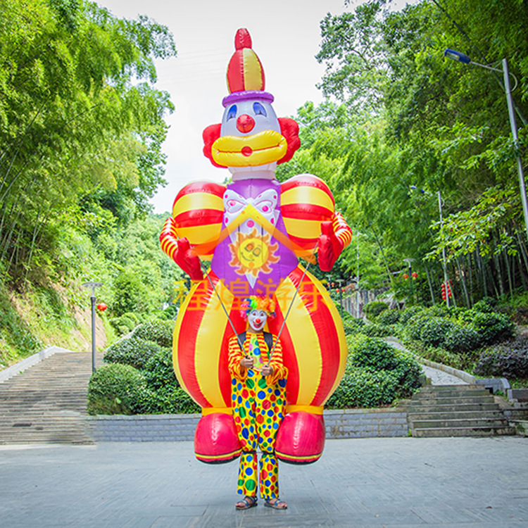 Modelo Inflable de Payaso Caminante Inflable con Aire para Eventos y Aperturas Comerciales