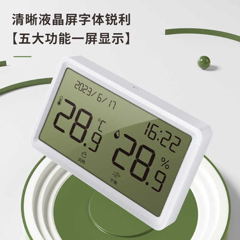 Delik LE505 medidor de temperatura y humedad interior LCD medidor electrónico de temperatura y humedad luz y delgada de moda para bebés temperatura y humedad al por mayor