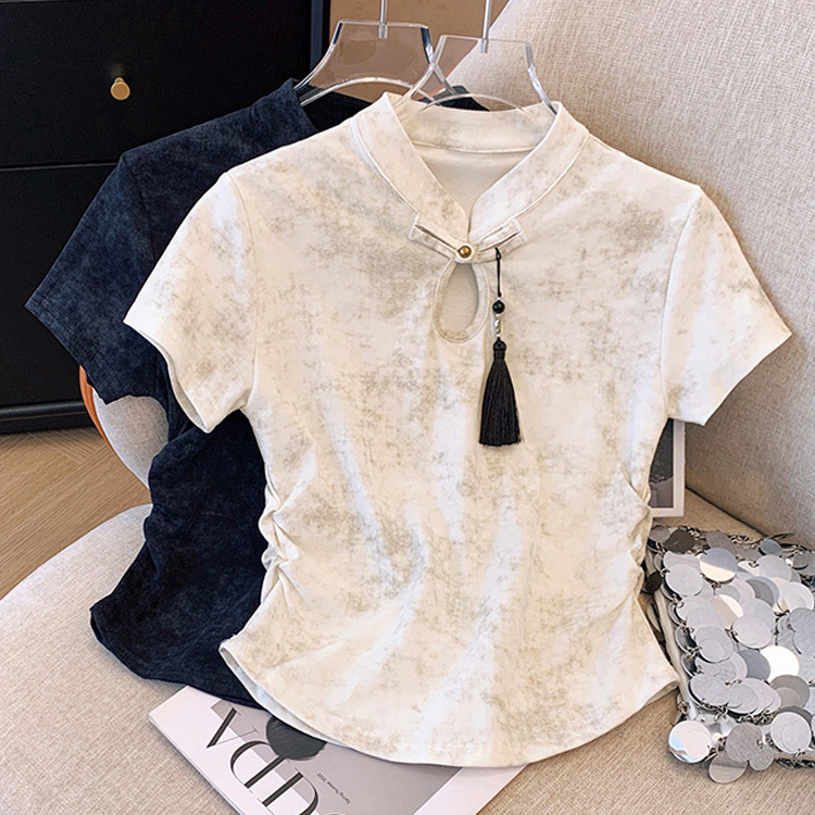 Design summer retro short short sleeve T-shirt