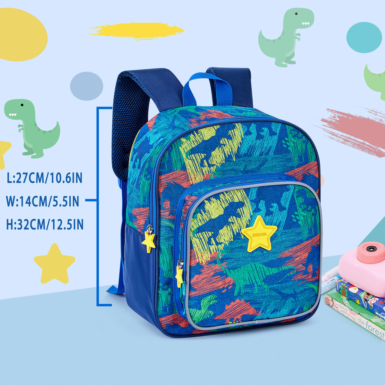 跨境恐龙迷彩儿童背包小学生双肩书包男三四件套School Backpack-阿里巴巴