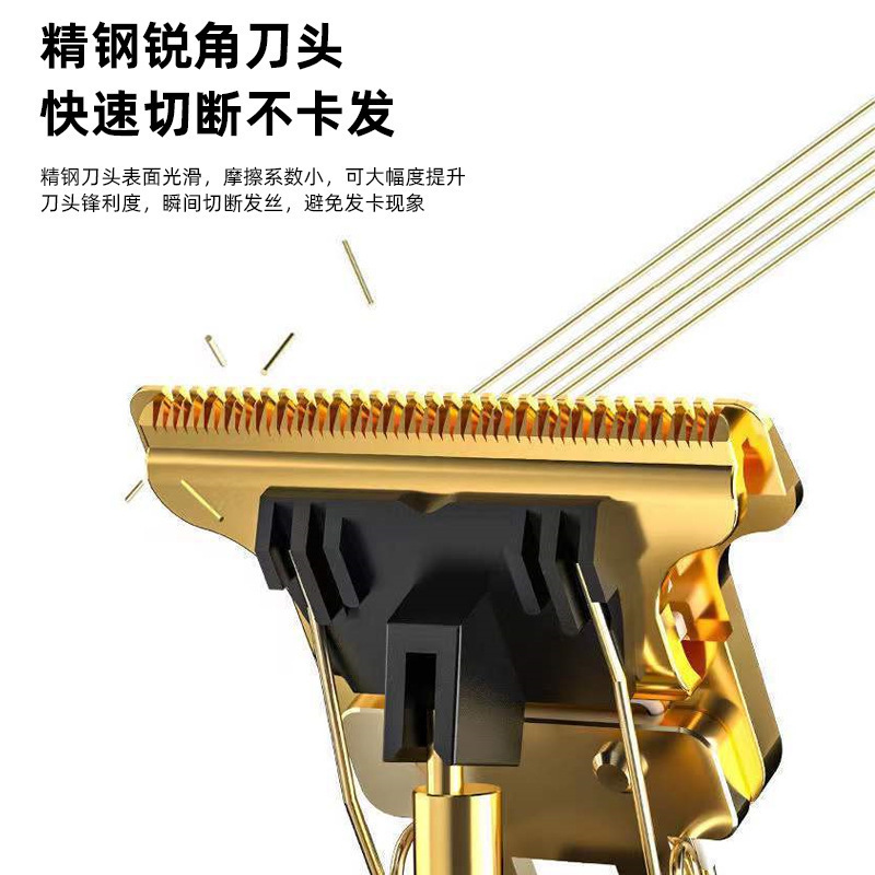 Cortadora de pelo eléctrica T9 transfronteriza cabeza de aceite empuje cortadora eléctrica talla marca cortadora eléctrica maquinilla de afeitar de plástico