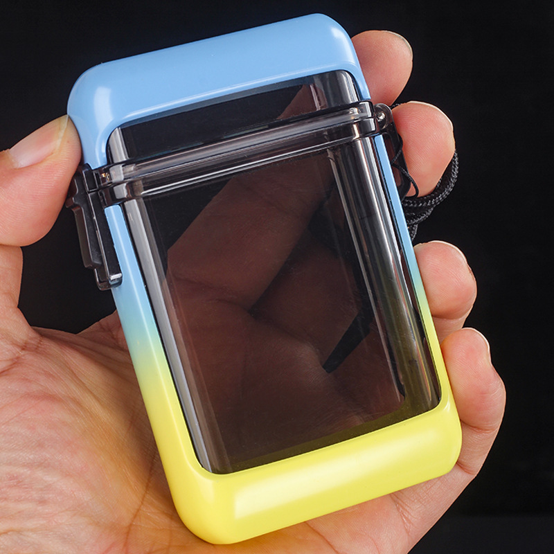 厚みのある防水透明タバコボックス 20 個密封されたタバコ保護ボックス屋外クリエイティブパーソナライズされたポータブル男性タバコボックス|undefined