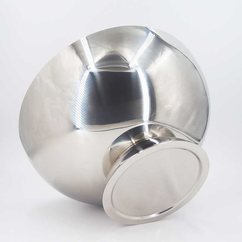 304 tazón de champán de acero inoxidable 8L tazón de ensalada tazón de grano de hielo medio barril de vino de alta calidad al por mayor