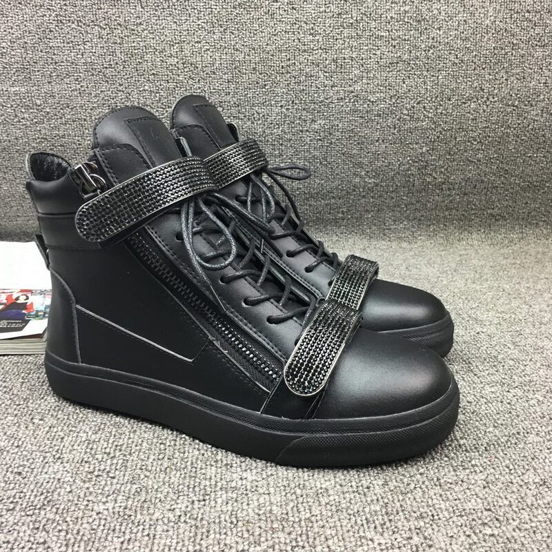 2026 European New Style Rhinestone Shoes for Women, Couple Shoes, High-Top Shoes, Women's Shoes, Studded Shoes, Genuine Leather Sneakers, Trendy Shoes