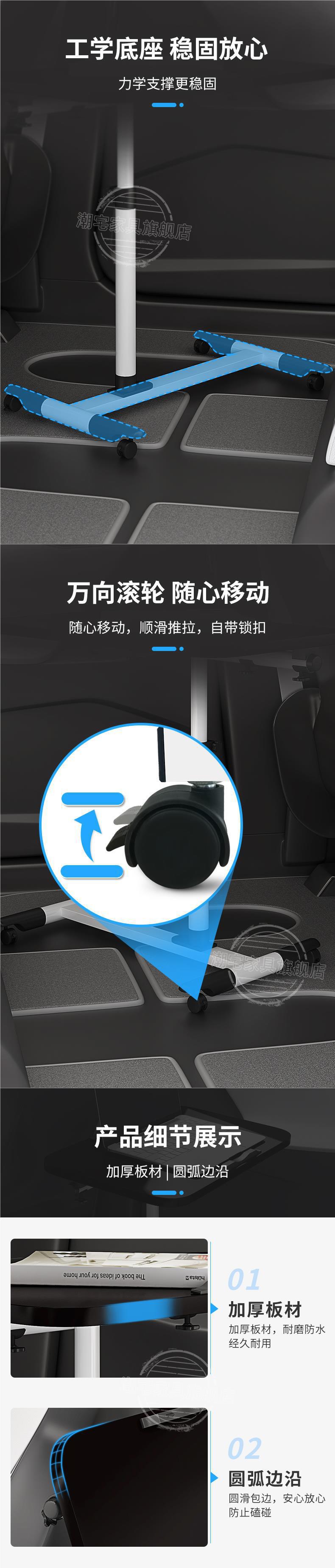 Car-Mounted Small Folding Table, Rear Seat Dining Table, Car Backseat Study Table, Car Computer Dining Table Wholesale