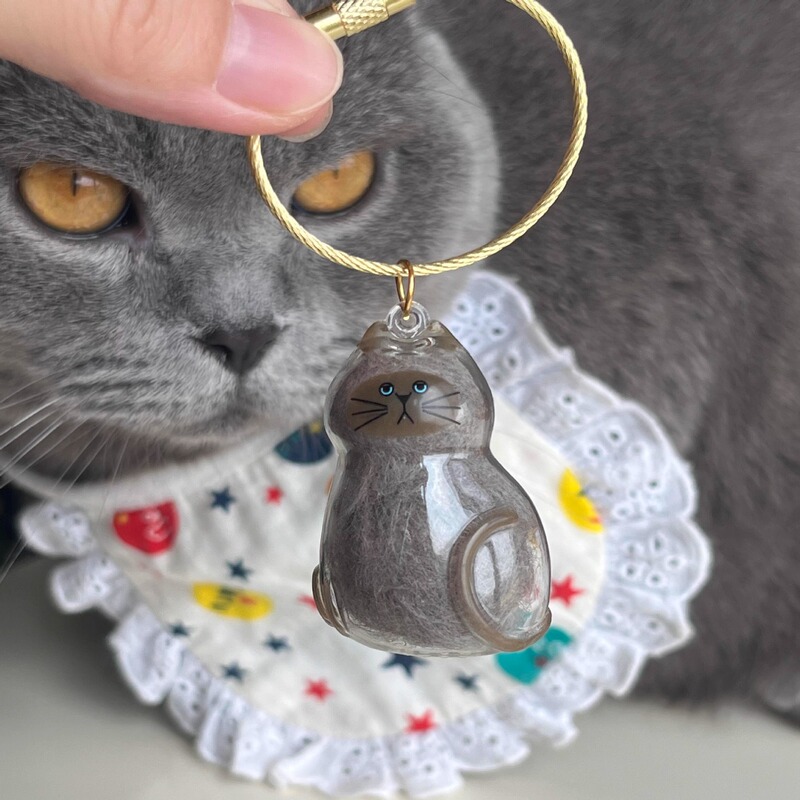 犬の毛収納かわいいペンダントキーホルダーバッグペンダントカプセルコレクション記念クリエイティブ漫画ペットの毛クロスボーダー|undefined