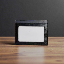 男女真皮卡包 原创潮流设计时尚商务卡包撞色拼色水波纹牛皮卡包