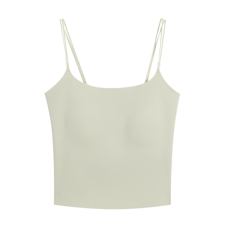 Ropa interior para mujer primavera y verano estilo fino 10a antibacteriano sin anillo de acero correa de recolección transpirable sin costuras sujetador de base de color sólido sin costuras