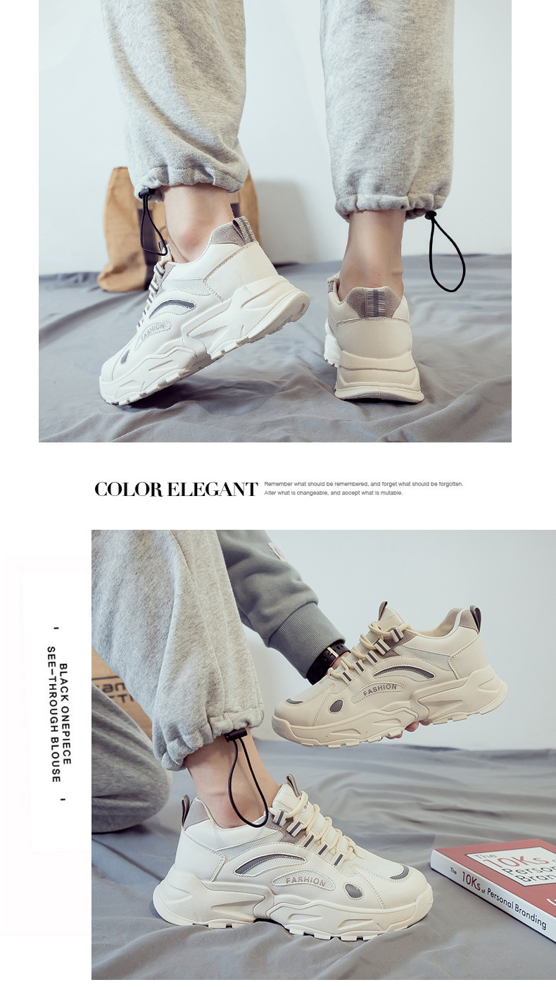 2024 Nouvelles chaussures de sport décontractées respirantes en maille pour hommes, chaussures de course rehaussantes, petites chaussures blanches à la mode pour papa_voghion.com