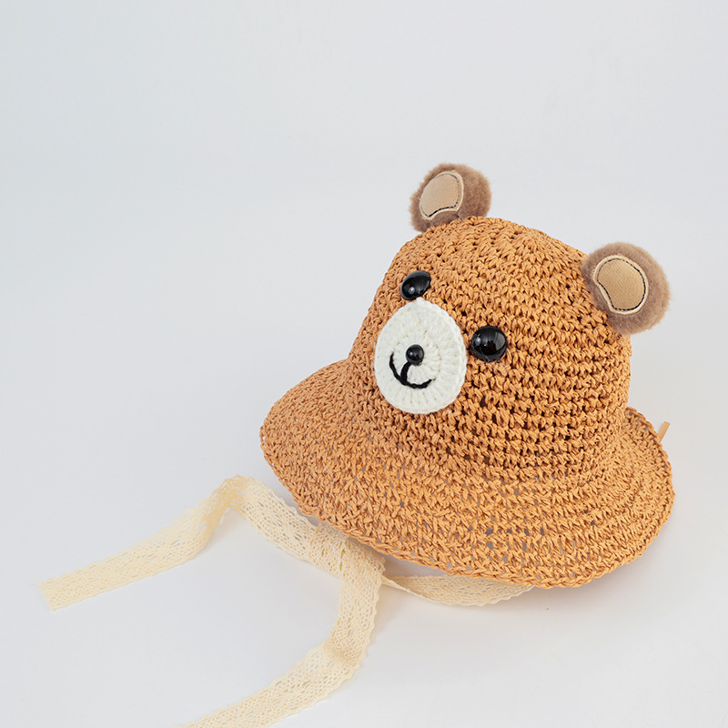 Bear Model B Khaki + 1-2 years old (recommended head circumference 45-48cm) + built-in adjustment rope (adjustable)