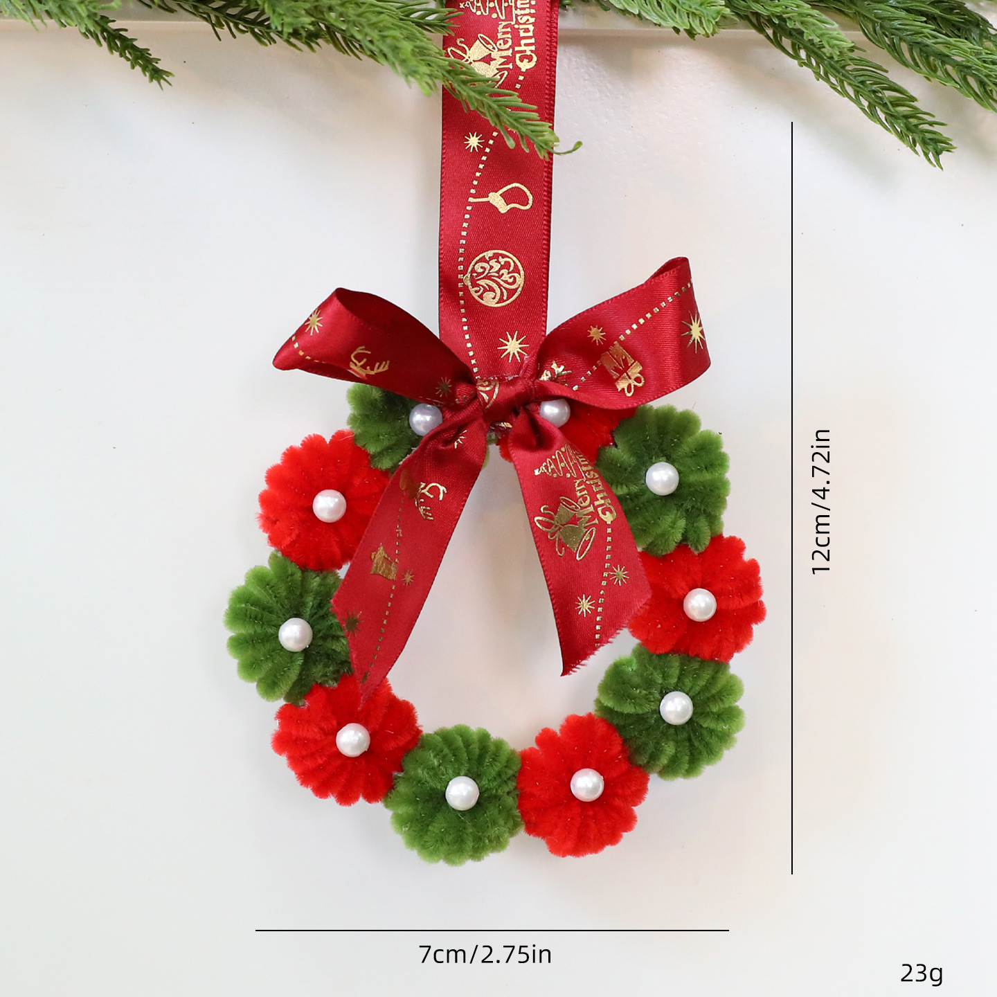 Shengyuan nuevo torsión varilla de tela de navidad colgante DIY árbol de Navidad decoración arco de guirlandas productos terminados