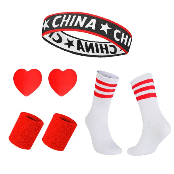 Summer Children's Protective Gear Set Wristband Men's Outdoor Sports Indoor Training Running Headscarf Stickers Women's Socks Wholesale