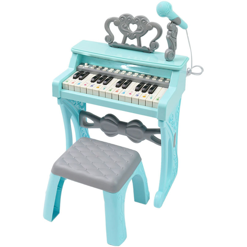 Qiaowa Piano Desk Electronic Keyboard Beginner Toy for Girls Aged 1-3-6 Years Old Music Music Enlightenment