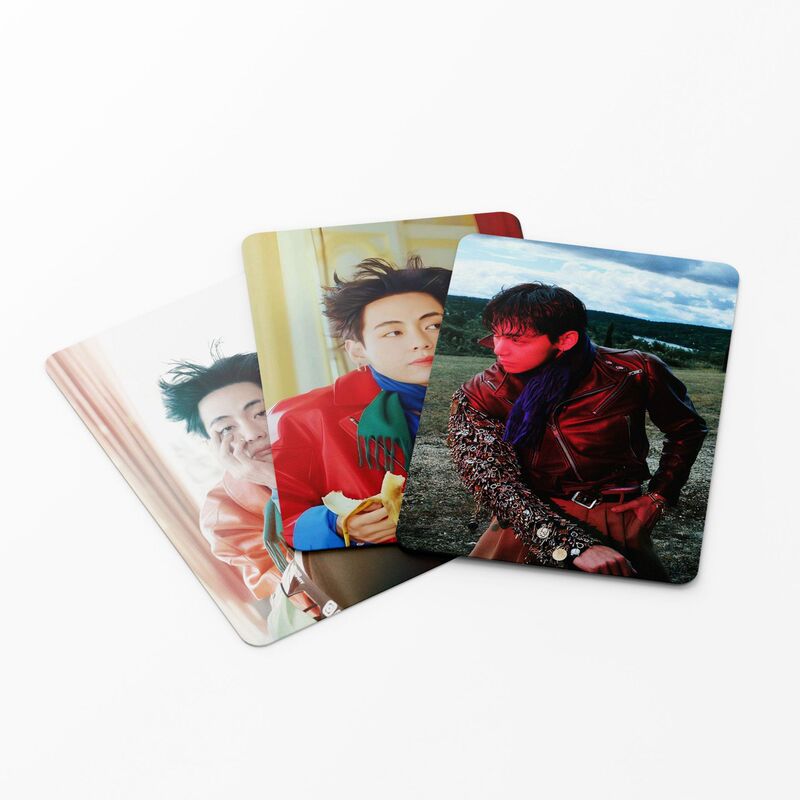 现货55张金泰亨 Taehyung小卡防弹V 杂志镭射小卡LOMO卡|undefined