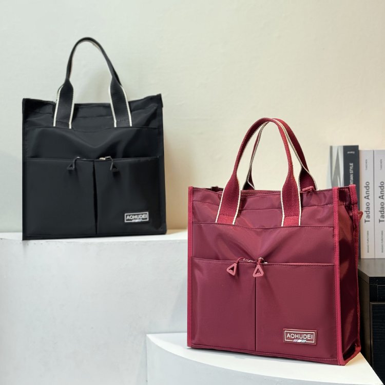 Cross-Border Supply Multi-Functional Multi-Compartment Large-Capacity Shoulder Bag Waterproof Casual Handbag Commuter Student Tutoring Bag