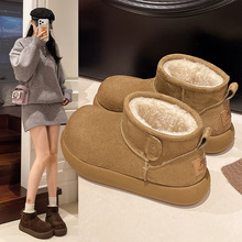 雪地靴女2024秋冬新款加绒加厚保暖厚底短靴时尚百搭防滑休闲棉鞋