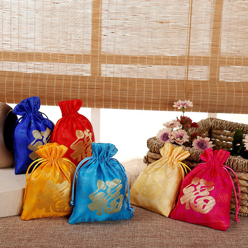 批发创意福袋新年礼品袋珠宝首饰包装袋束口袋祈福香包香囊喜糖袋