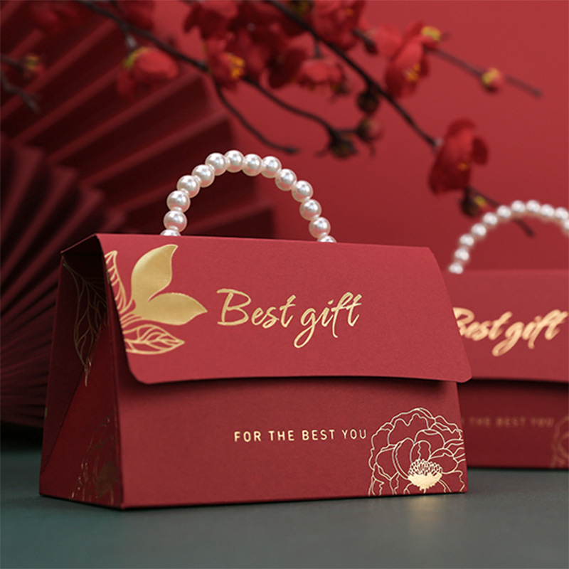 Palace Style Wedding Candy Box High-end Gift Box Red Souvenir Wedding Bridesmaid Gift Box Perfect Match Meaning