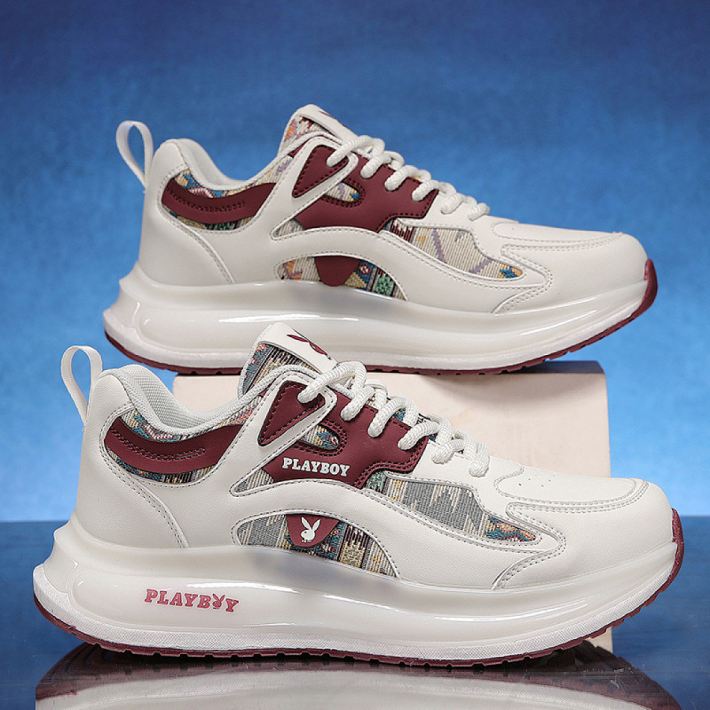 Playboy Men's Shoes 2026 New Fashion Lightweight Casual Sports Shoes Youth Soft-Soled Breathable Running Sneakers Playboy Men's Shoes 2026 New Fashion Lightweight Casual Sports Shoes Youth Soft-Soled Breathable Running Sneakers