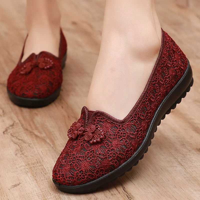 Slip-ons, summer footwear, shoes, sandals for mother