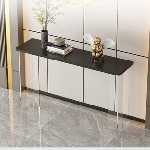 Light Luxury Entrance Table Simple Modern Acrylic Suspension Chinese Table Home Wall Corridor Decorative Strip Art
