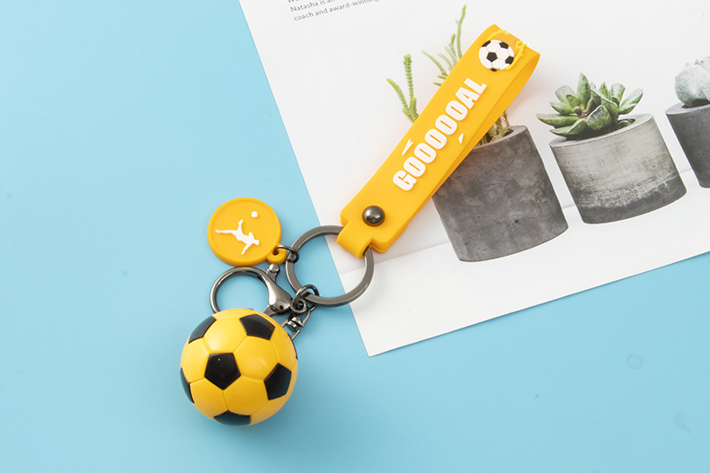 Fashion Letter Football Pvc Unisex Bag Pendant Keychain 1 Piece display picture 2