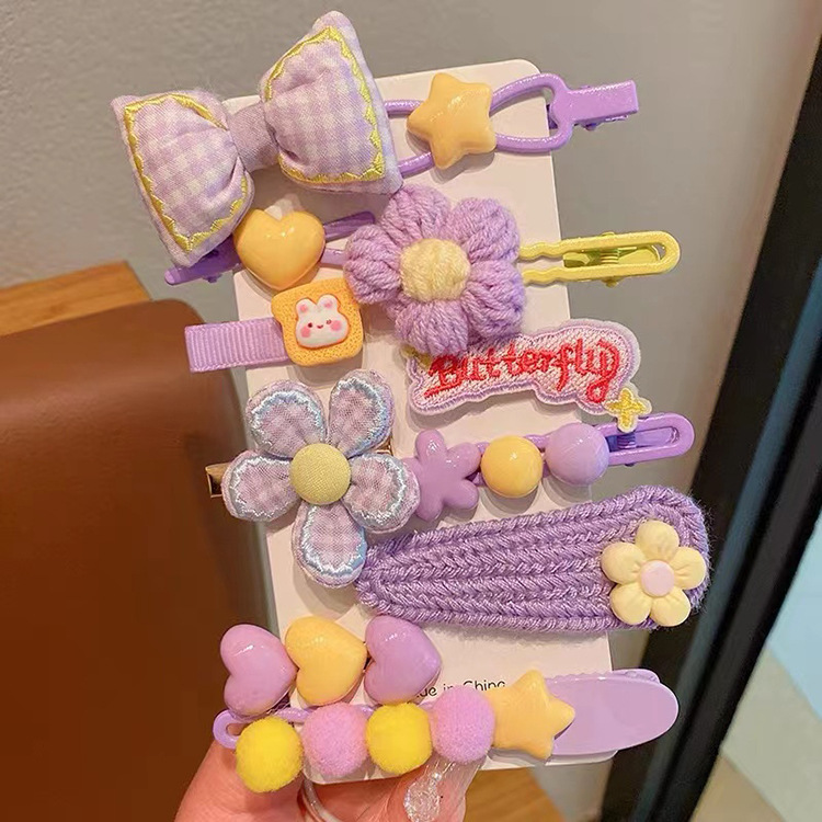 Tocado de horquilla para niños clip de flequillo para niñas clip lindo para niñas 2023 Nuevo bebé pequeño clip de horquilla accesorios para el cabello