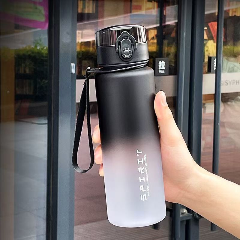Gradiente deportivo, taza de agua para estudiantes, botella de agua especial para niños que van a la escuela, verano, fitness portátil, botella de agua de gran capacidad, mujer