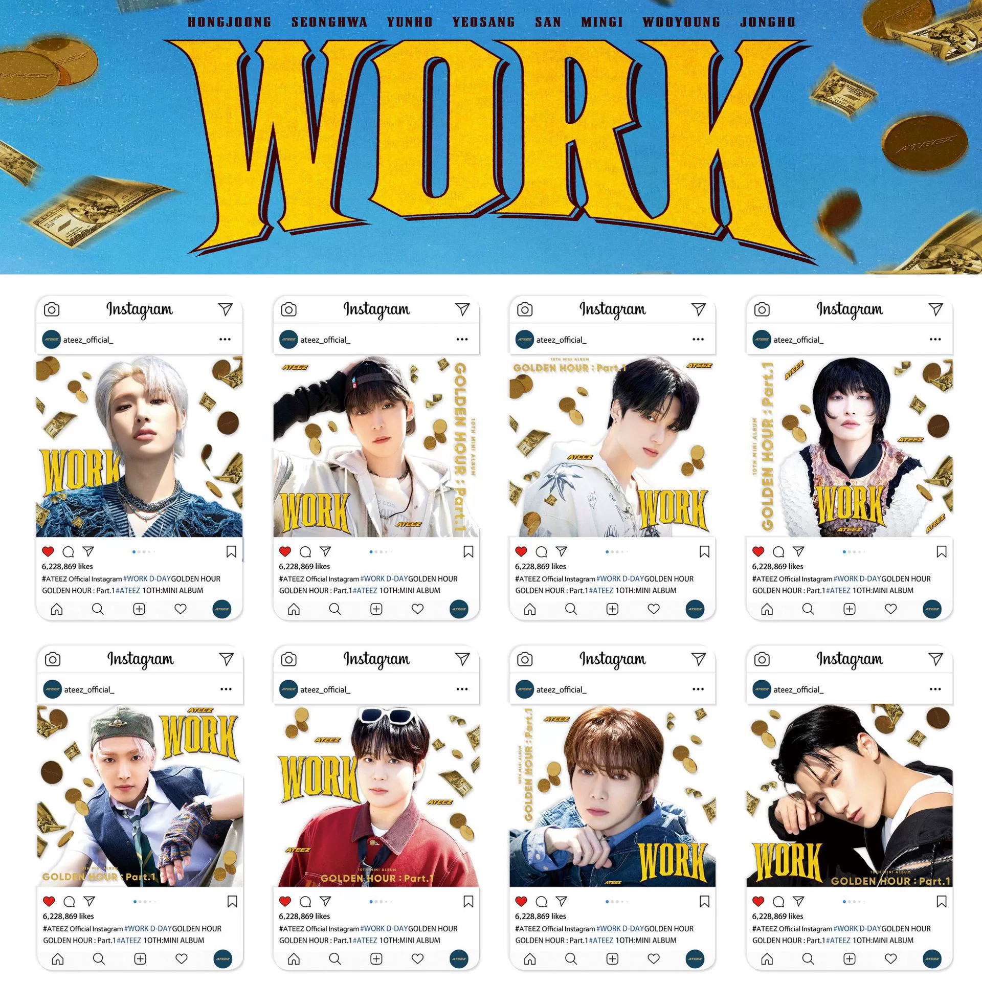 Новый альбом Aespa Dirty Work периферийная карта, коллекция карточек альбома ATEEZ, pvc карта