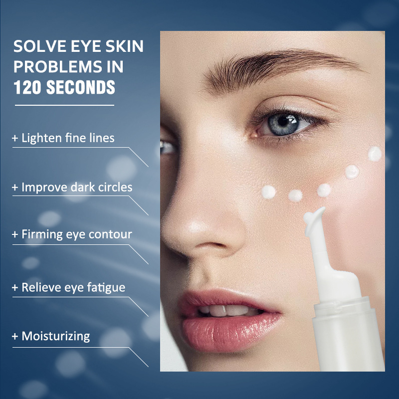 Cross-border foreign trade spot eye cream wholesale no LOGO small batch printing neutral dark circles under the eyes to fade fine lines eye cream