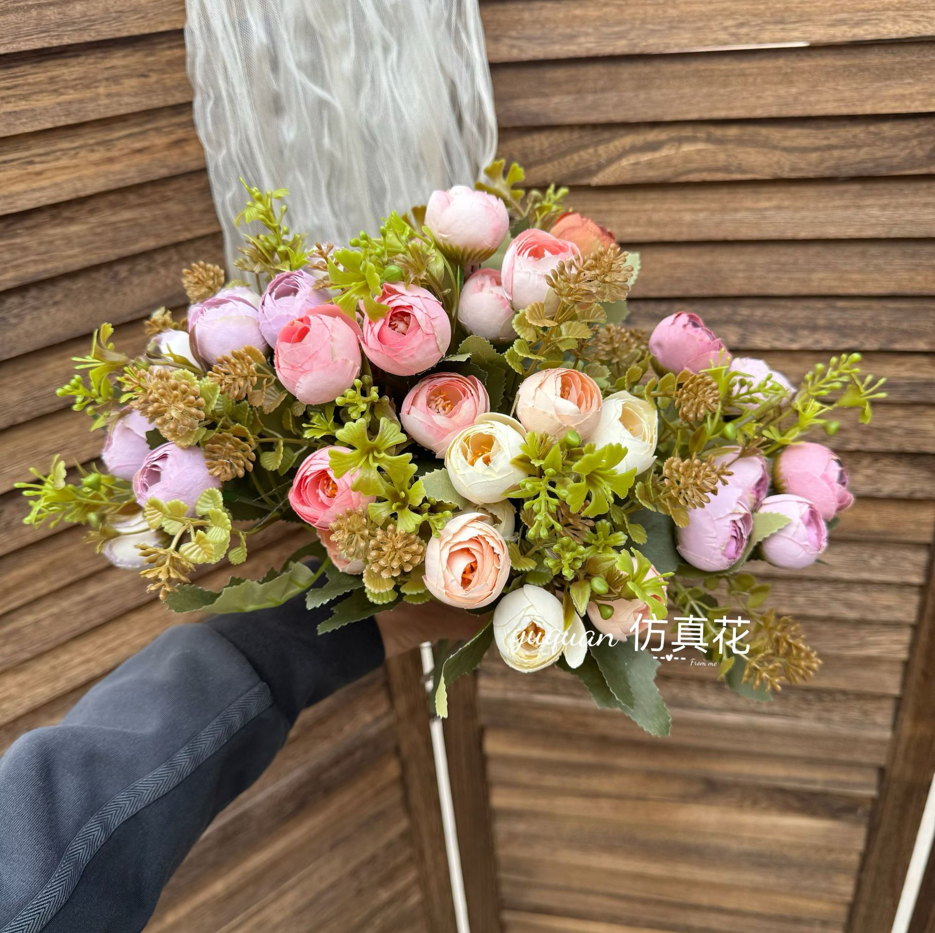 북유럽 동백 인공 꽃 인공 꽃 실크 꽃 거실 장식 테이블 꽃 장식 꽃 병 빛 고급 꽃 장식품