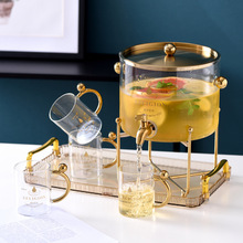高颜值玻璃冷水壶带龙头家用饮料桶大容量冷饮果汁水果茶凉水桶