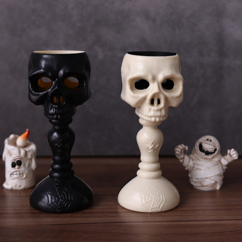 Nuevo Halloween decoración lámpara calavera candelabrera LED iluminante lámpara de noche tabla de fantasmas de la atmósfera del festival de props