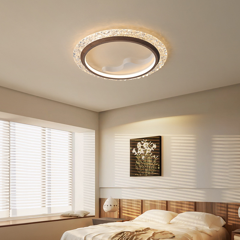 [Selección estricta] nueva lámpara de techo de viento medieval silencioso diseñador de personalidad creativo de alta calidad sala de libro de madera de nuez