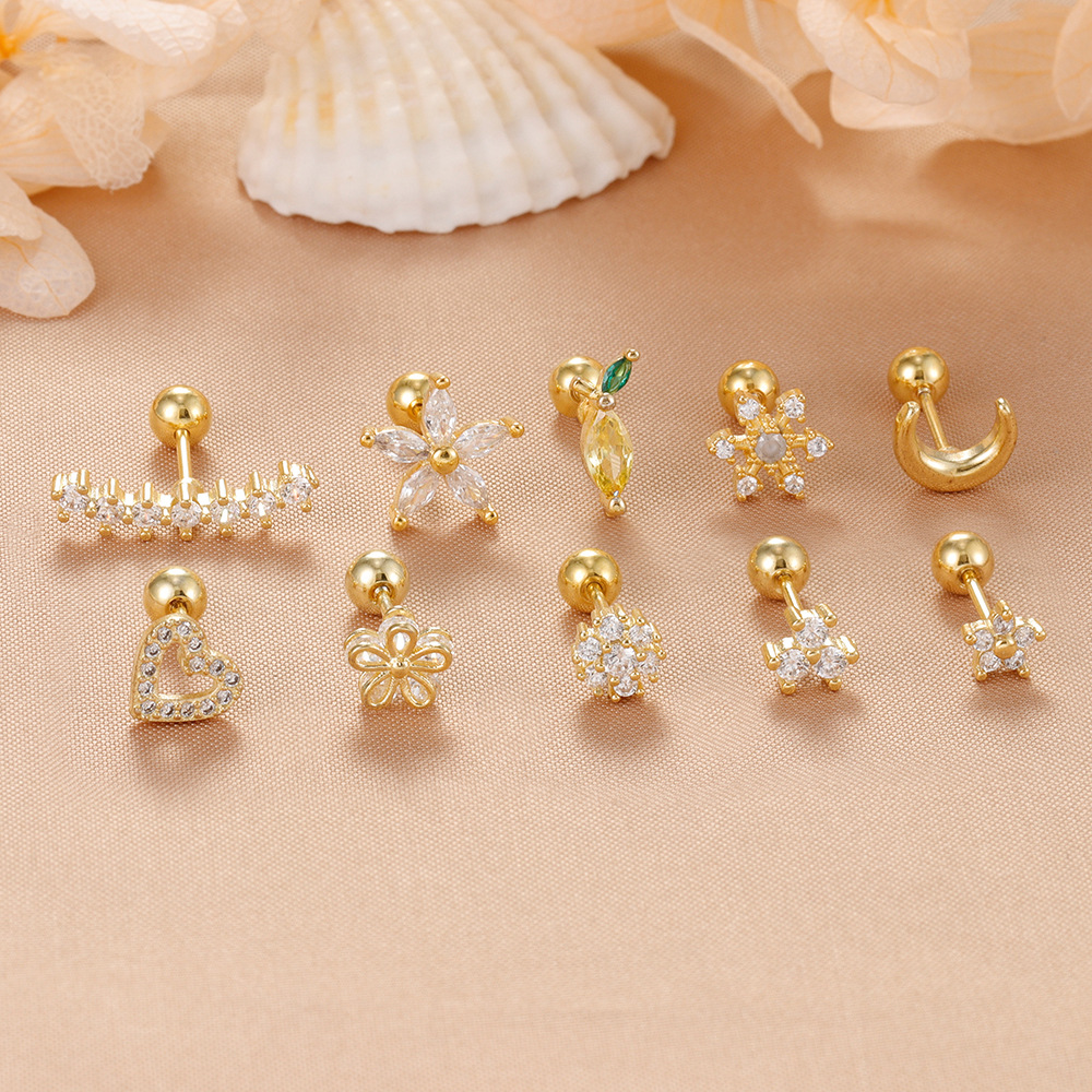 Hypoallergenic Titanium Sleep Stud Earrings For Comfortable Wear_voghion.com