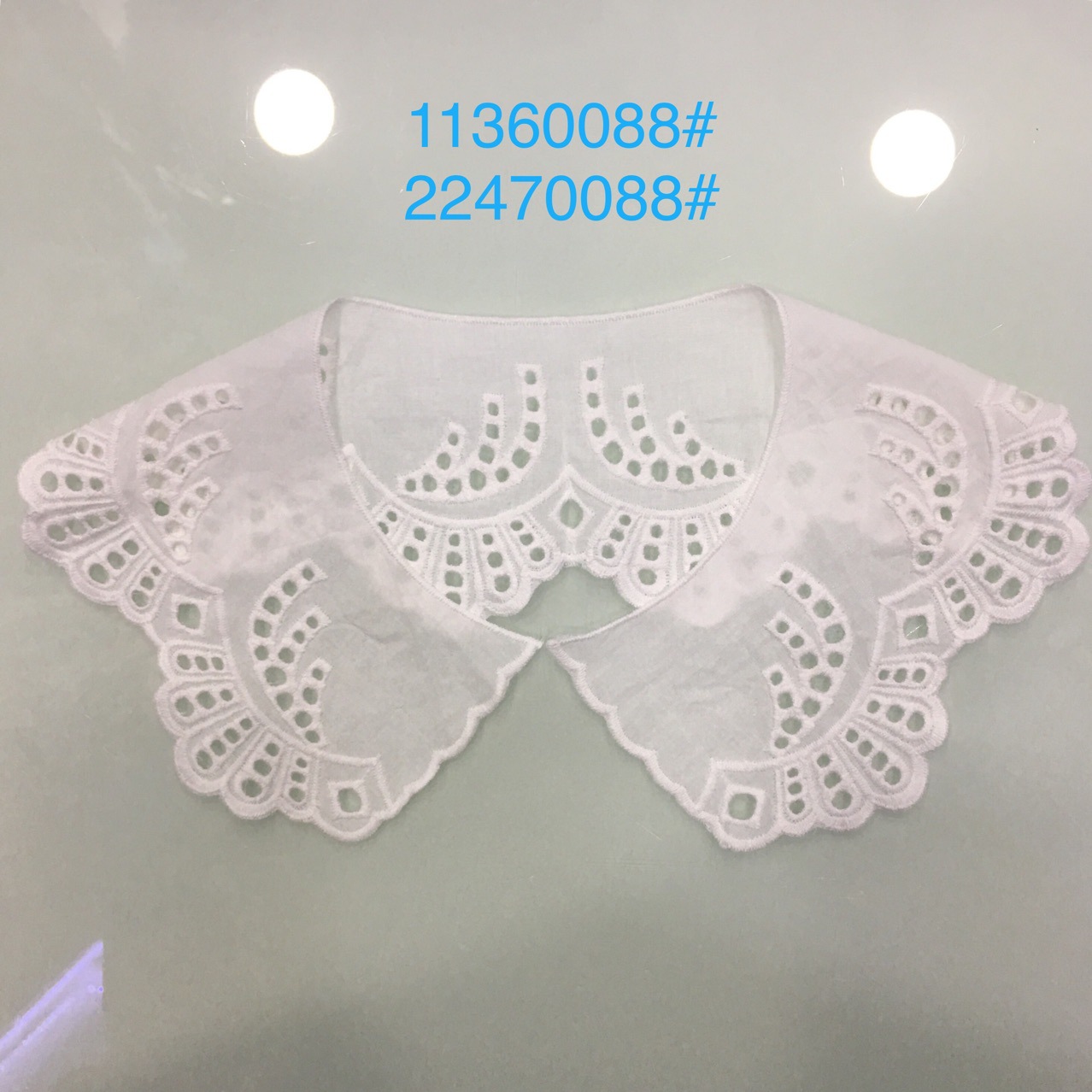 长条衣领 棉布衣领 全围衣领 童装女装衣领 镂空雕孔衣领