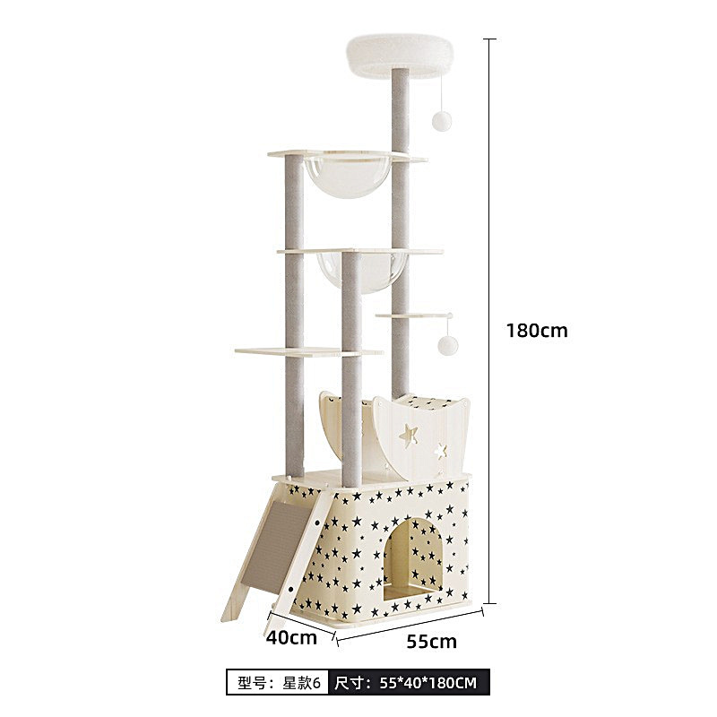 Marco de escalada para gatos, marco para gatos integrado, marco para gatos de madera grande, columna de agarre de la casa, sala de partos, cápsula espacial, estante para gatos al por mayor
