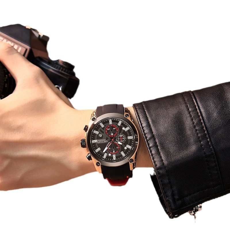 Universal sports silicone quartz swiss watch