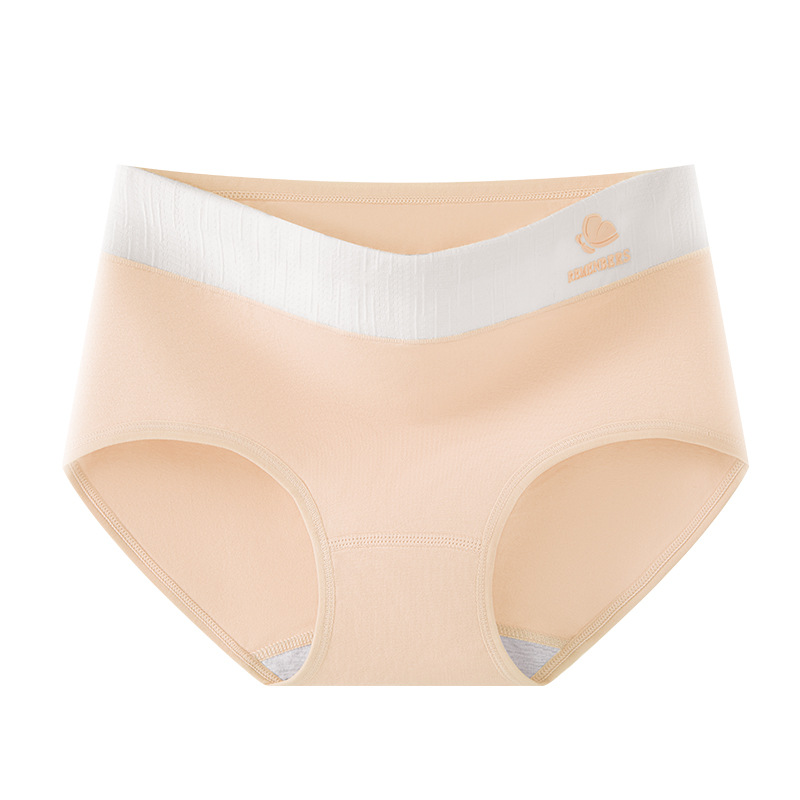 Una categoría de ropa interior de contraste de cintura media de algodón puro 10A entrepierna antibacteriana nuevo estilo de algodón puro sin costuras, transpirable y agradable para la piel